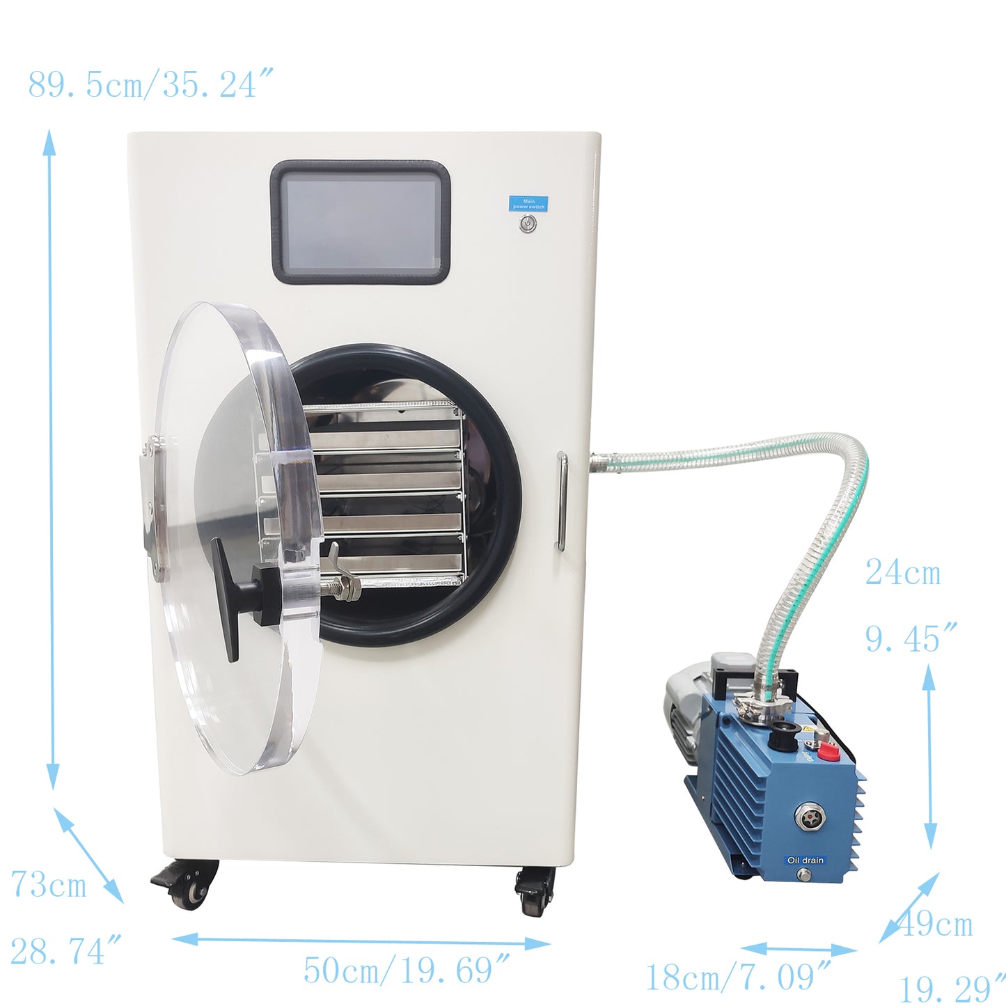Commercial Vacuum Freeze Dryer (Lyophilizer) – 110V Food & Laboratory Freeze Drying Machine