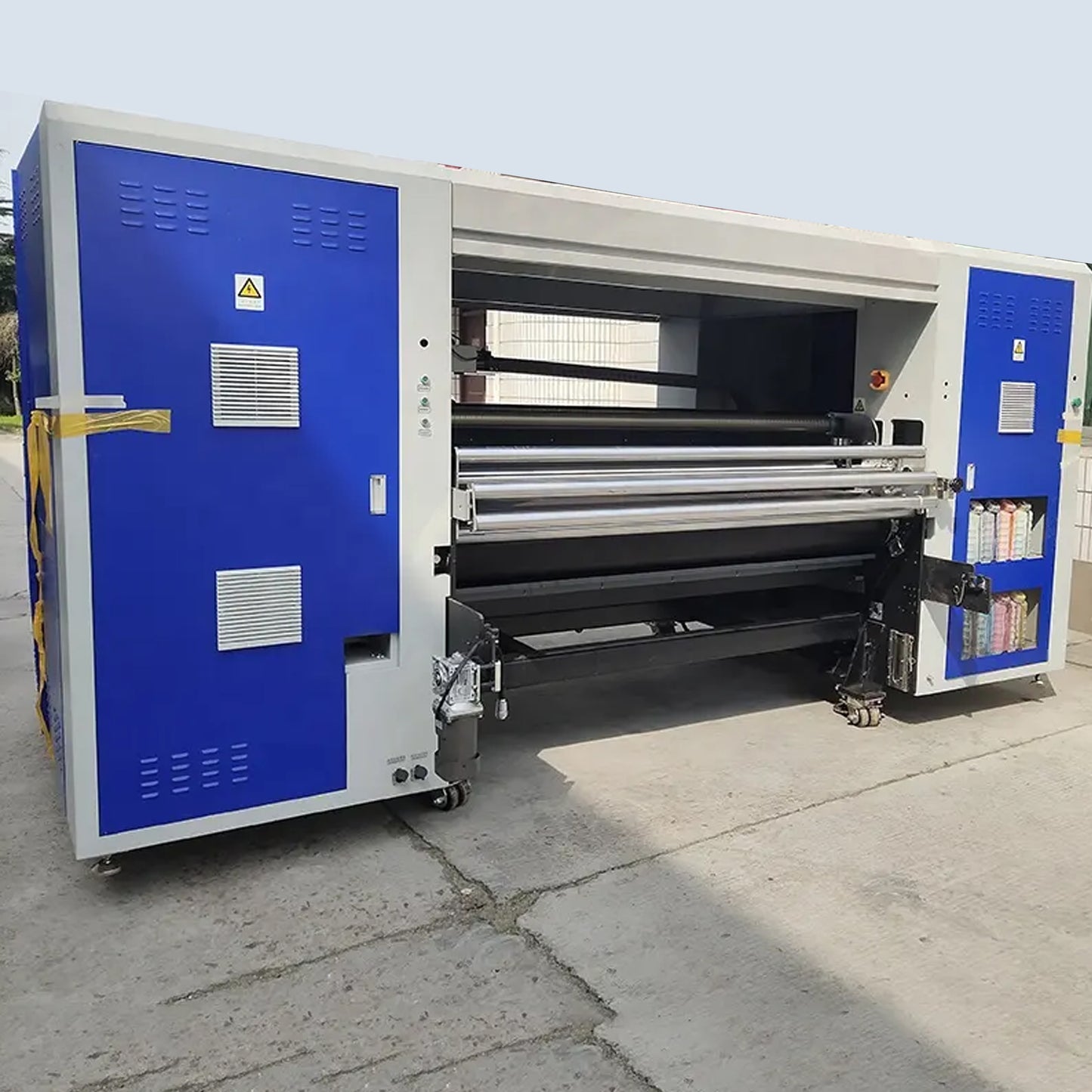 E64-180B Large Format Digital Belt Printer Inkjet Direct to Textile