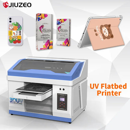 New Portable UV Printer 2880DPI Printing Machine Head Phone Case Wood Metal Acrylic Plastic A3 Led UV Flatbed Printer