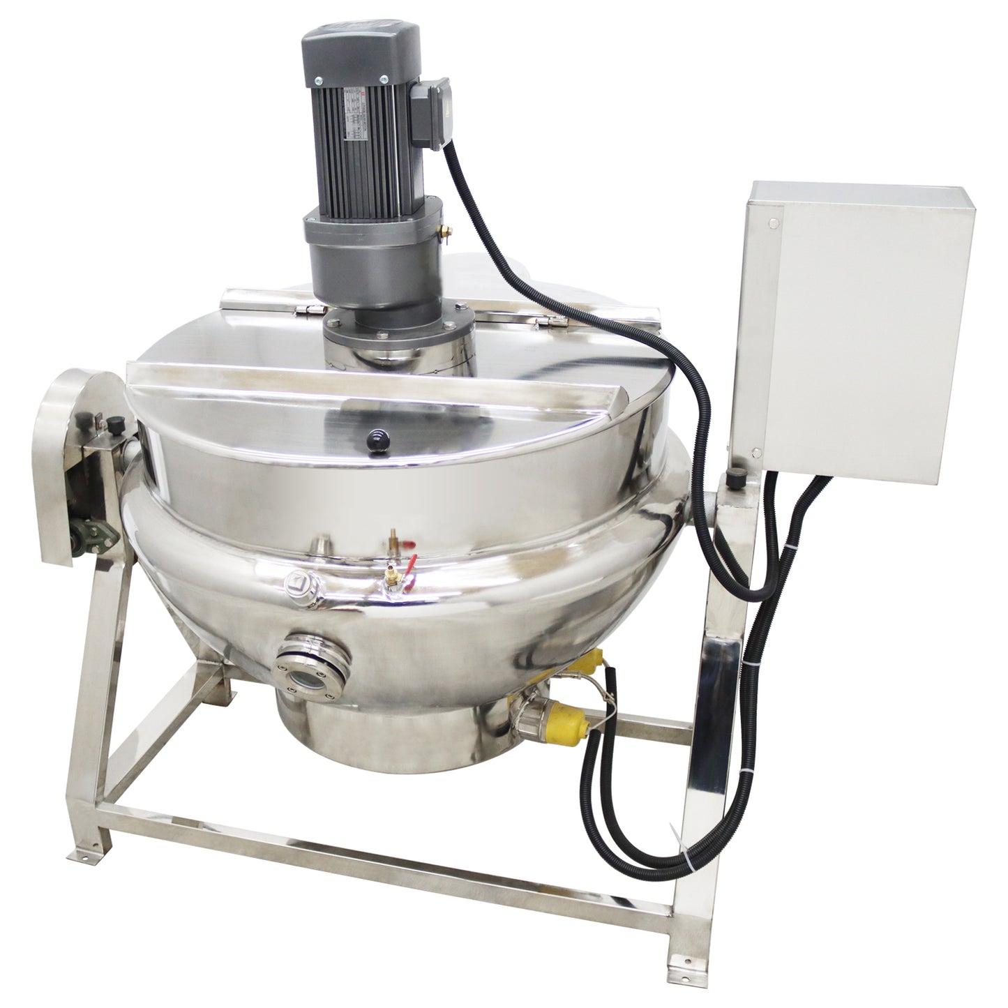 200L Electric Jacketed Mixing Kettle for Commercial Food Processing