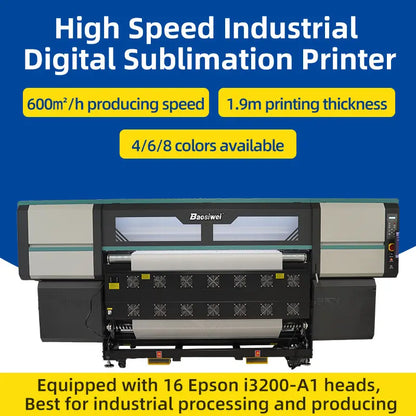 Baosiwei China Factory Direct Sale 1.9 m Digital fabric printing machine for textile sublimation printer