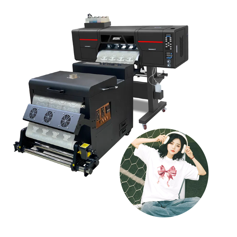 60CM Automatic DTF T-Shirt Printing Machine | Dual Head Inkjet Printer