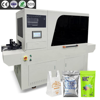 Industrial Automatic UV Inkjet Printer for Plastic Containers, Bottles, Cans, Pouches & Cylindrical Products