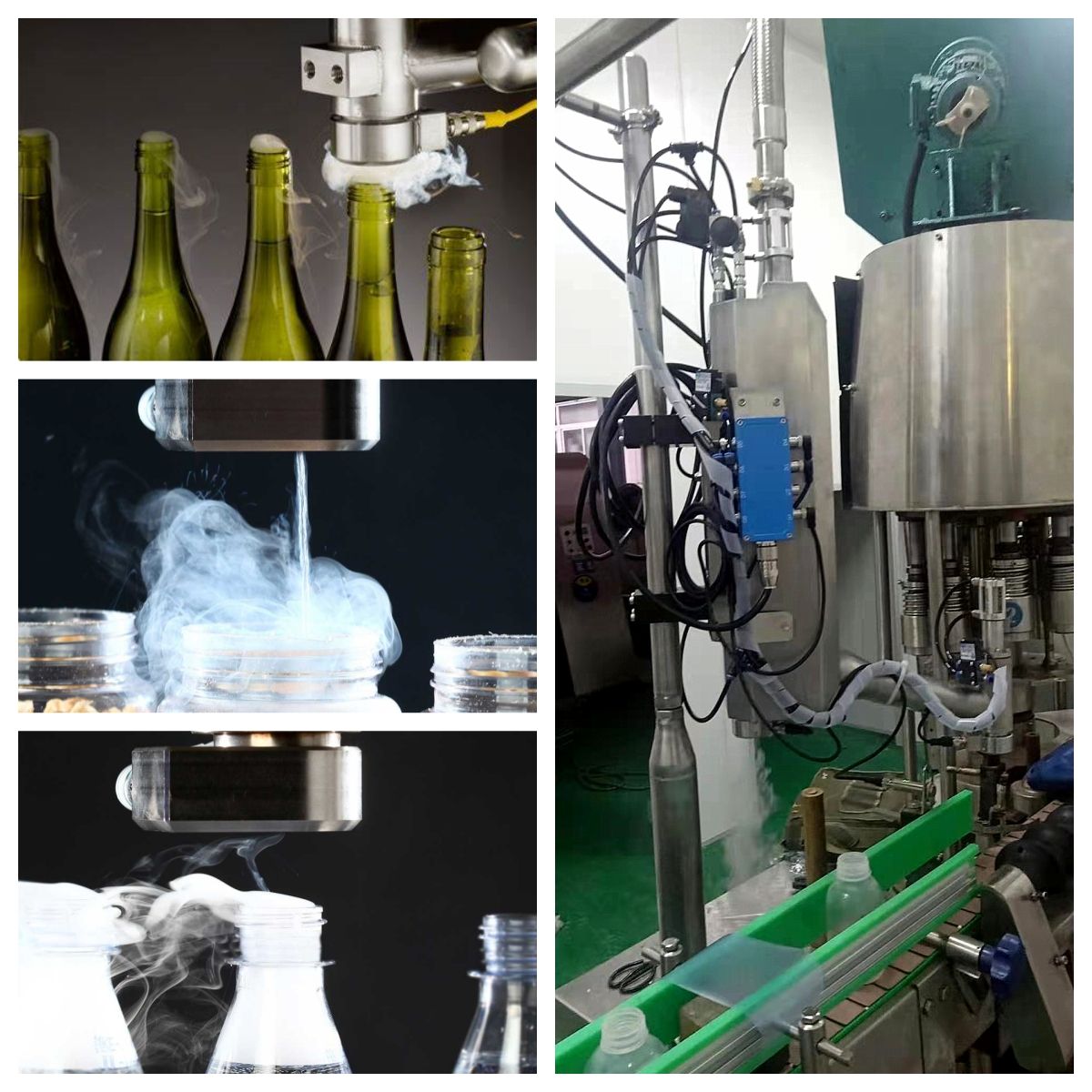 Automatic Liquid Nitrogen Doser for Aluminum Cans, PET Bottles & Food Containers
