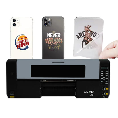 Small UV DTF Roller Sticker Printer New Used Multicolor Ink for Manufacturing Plants Bottle Cup Wrap Sticker Printer